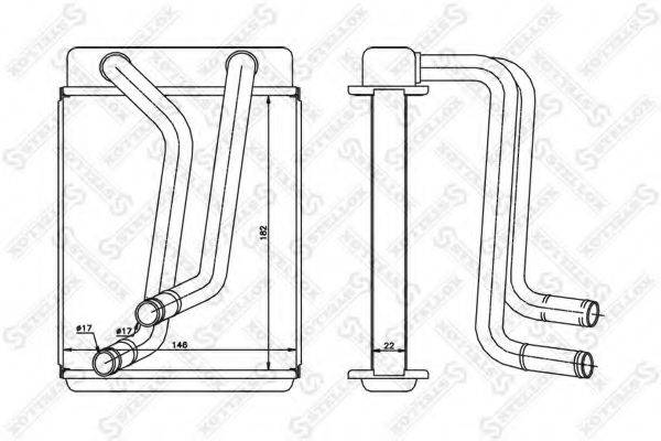 STELLOX 1035187SX Теплообмінник, опалення салону