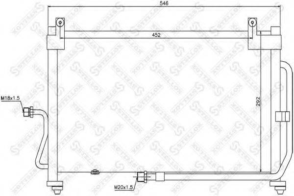 STELLOX 1045083SX Конденсатор, кондиціонер