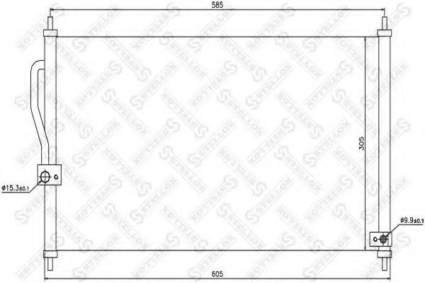 STELLOX 1045220SX Конденсатор, кондиціонер