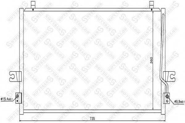 STELLOX 1045341SX Конденсатор, кондиціонер