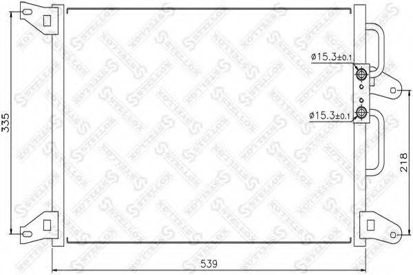 STELLOX 1045421SX Конденсатор, кондиціонер