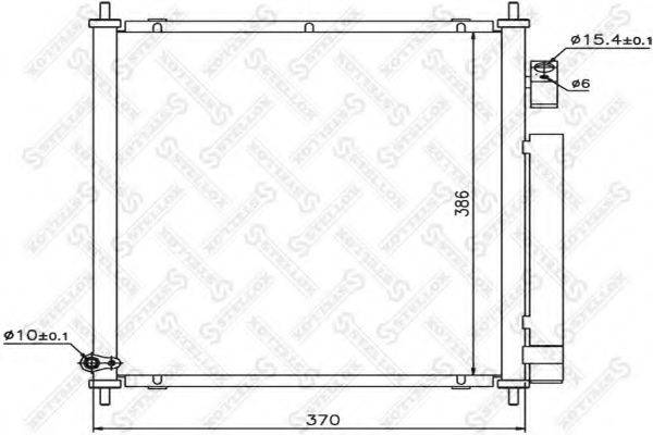 STELLOX 1045431SX Конденсатор, кондиціонер