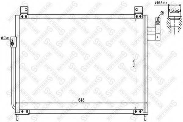 STELLOX 1045454SX Конденсатор, кондиціонер