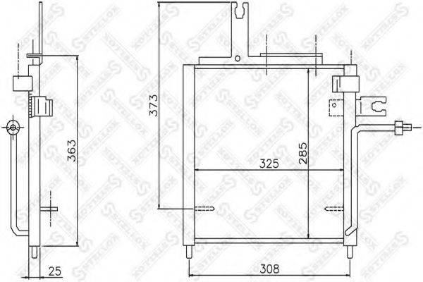 STELLOX 1045456SX Конденсатор, кондиціонер