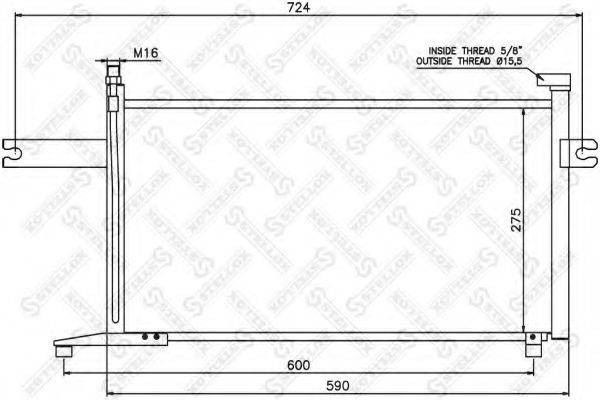 STELLOX 1045474SX Конденсатор, кондиціонер