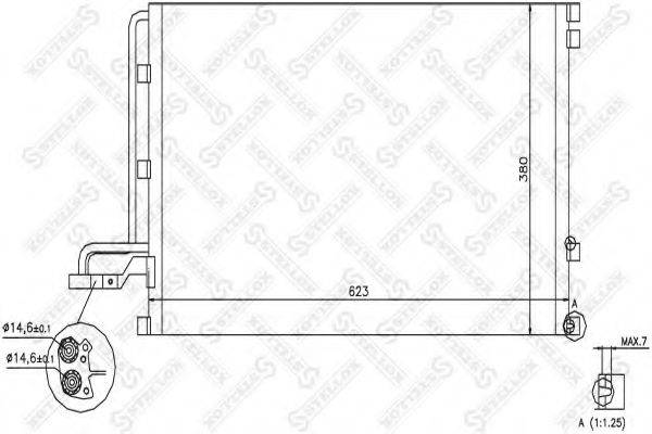 STELLOX 1045572SX Конденсатор, кондиціонер