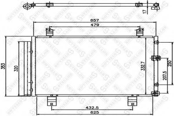 STELLOX 1045681SX Конденсатор, кондиціонер