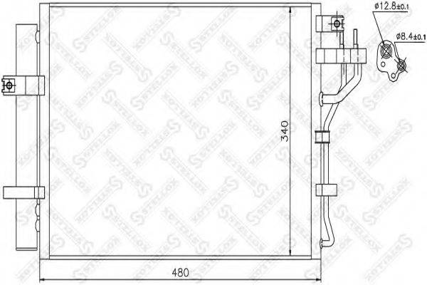 STELLOX 1045744SX Конденсатор, кондиціонер