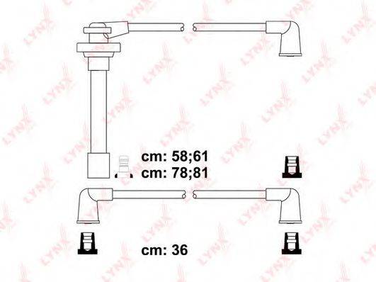 LYNXAUTO SPC5728 Комплект дротів запалювання