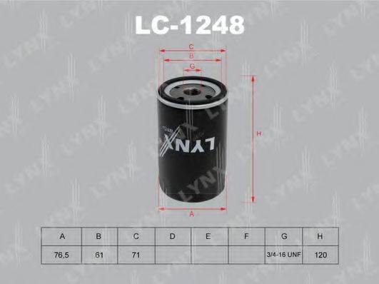 LYNXAUTO LC1248 Масляний фільтр