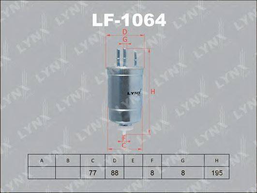 LYNXAUTO LF1064 Паливний фільтр