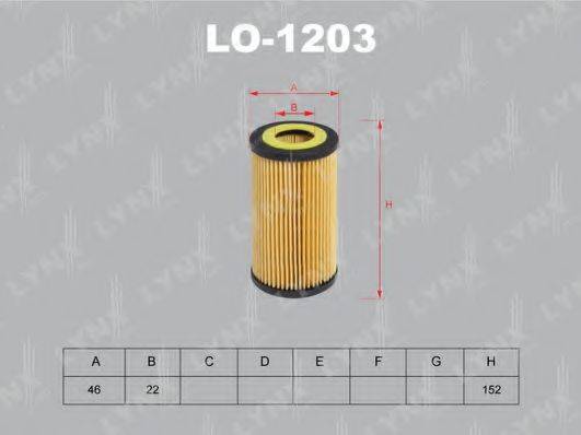 LYNXAUTO LO1203 Масляний фільтр