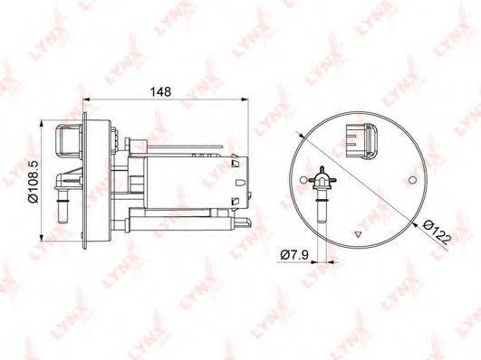 NISSAN 17040-ED800 Паливний фільтр