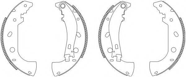 HELLA PAGID 8DB355003211 Комплект гальмівних колодок