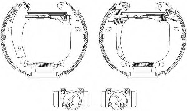 HELLA PAGID 8DB355003761 Комплект гальмівних колодок