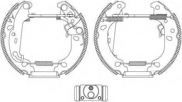 HELLA PAGID 8DB355004811 Комплект гальмівних колодок