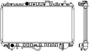 SAKURA AUTOMOTIVE 14610263 Радіатор, охолодження двигуна