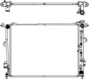 SAKURA AUTOMOTIVE 32218503 Радіатор, охолодження двигуна