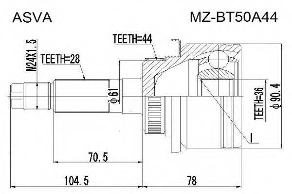 FORD 1447178 Приводний вал