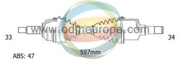 ODM-MULTIPARTS 18002171 Приводний вал