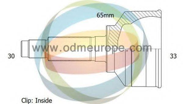 ODM-MULTIPARTS 12341953 Шарнірний комплект, приводний вал