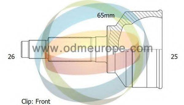 ODM-MULTIPARTS 12211728 Шарнірний комплект, приводний вал