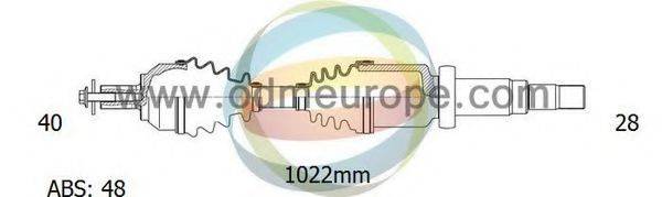 ODM-MULTIPARTS 18152271 Приводний вал