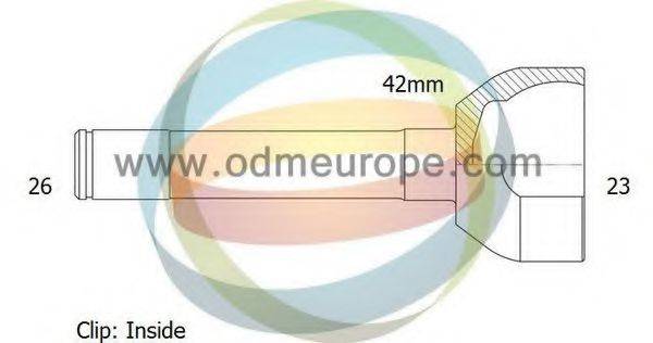 ODM-MULTIPARTS 12310572 Шарнірний комплект, приводний вал