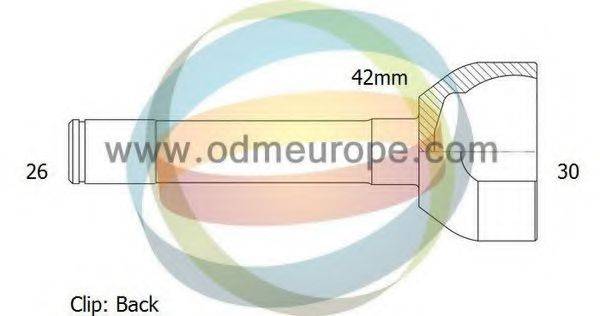 ODM-MULTIPARTS 12310573 Шарнірний комплект, приводний вал