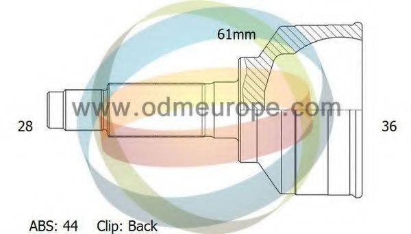 ODM-MULTIPARTS 12050430 Шарнірний комплект, приводний вал