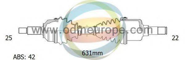 ODM-MULTIPARTS 18301091 Приводний вал