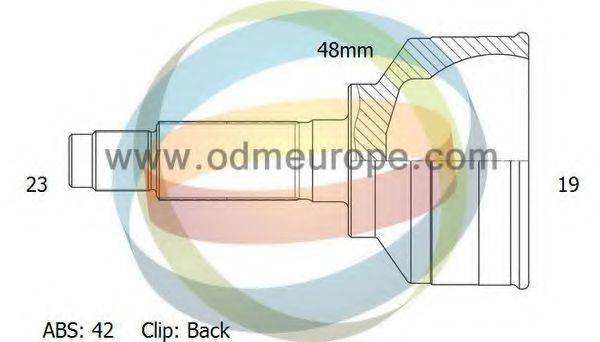 ODM-MULTIPARTS 12060156 Шарнірний комплект, приводний вал