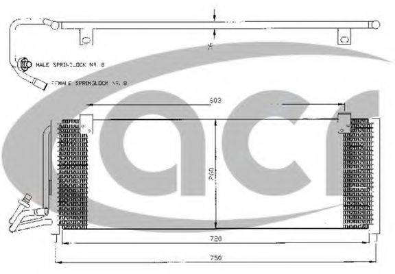 ACR 300466 Конденсатор, кондиціонер