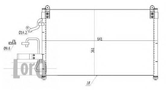 LORO 0110160008 Конденсатор, кондиціонер