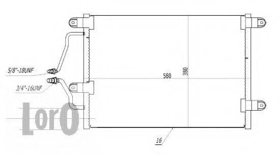 LORO 0420160001 Конденсатор, кондиціонер