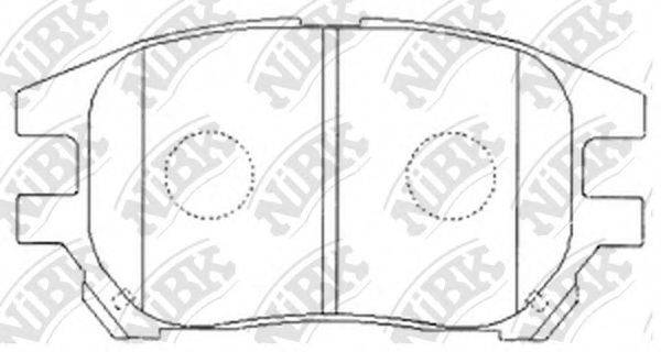NIBK PN1481 Комплект гальмівних колодок, дискове гальмо