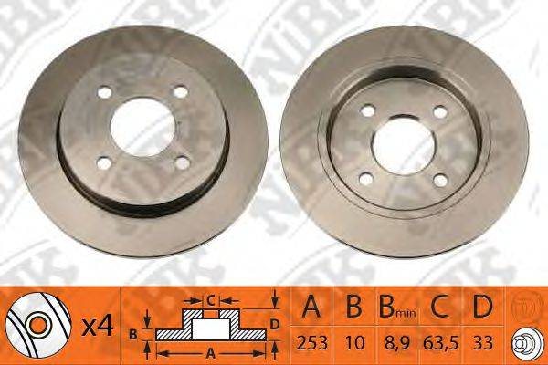 NIBK RN1018 гальмівний диск