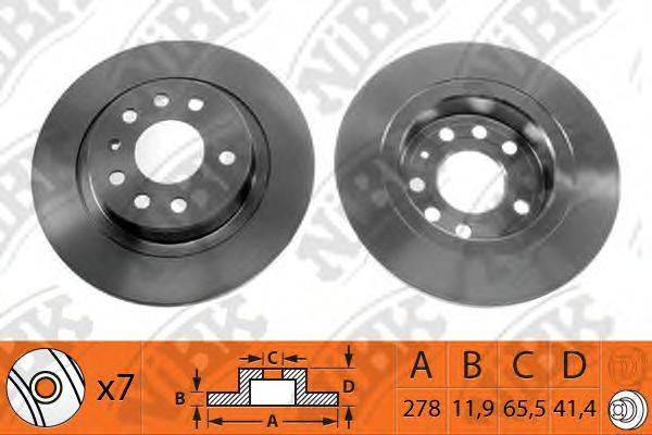 NIBK RN1172 гальмівний диск
