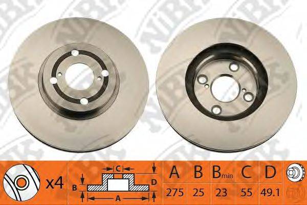 NIBK RN1353 гальмівний диск