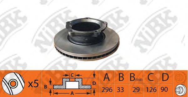 NIBK RN1448 гальмівний диск