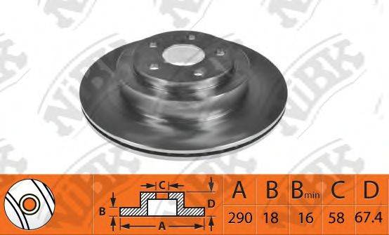 NIBK RN1508 гальмівний диск