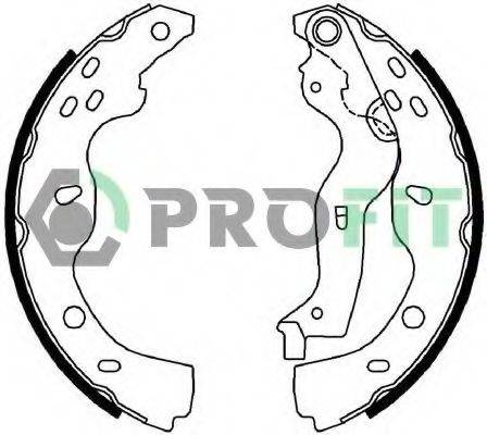 PROFIT 50010691 Комплект гальмівних колодок