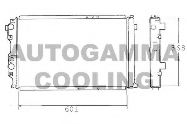 AUTOGAMMA 100301 Радіатор, охолодження двигуна