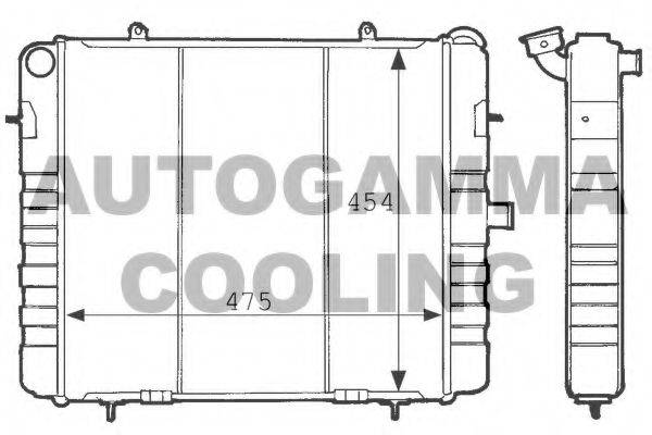 AUTOGAMMA 100718 Радіатор, охолодження двигуна