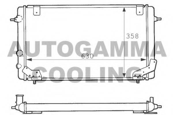 AUTOGAMMA 100875 Радіатор, охолодження двигуна