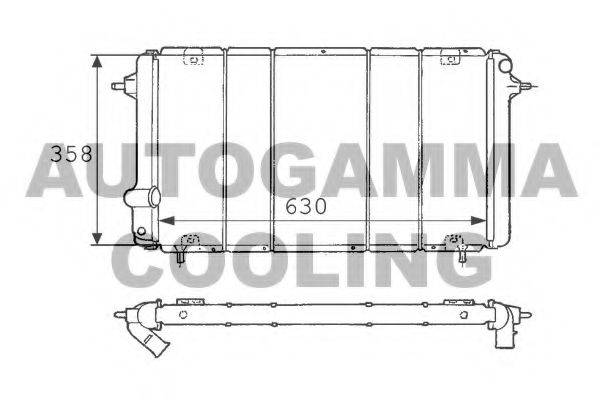 RENAULT 7701415008 Радіатор, охолодження двигуна