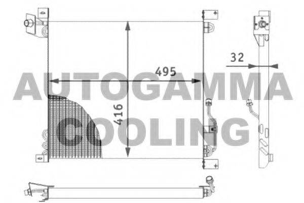 AUTOGAMMA 102707 Конденсатор, кондиціонер