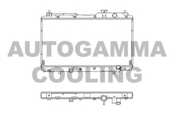 AUTOGAMMA 102853 Радіатор, охолодження двигуна