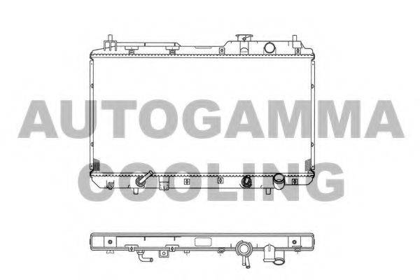 AUTOGAMMA 102854 Радіатор, охолодження двигуна