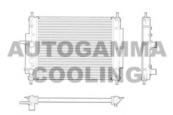 AUTOGAMMA 103192 Радіатор, охолодження двигуна
